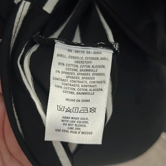 Anthropologie Black & White Striped Bell Sleeve Top size XS - Picture 6 of 6